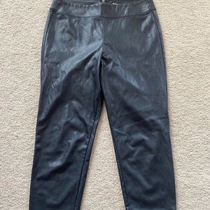Abercrombie and fitch leather leggings